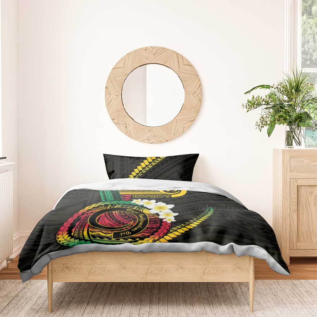 Vanuatu Independence Day Bedding Set Yumi 45th Hapi Indipendens Dei LT01