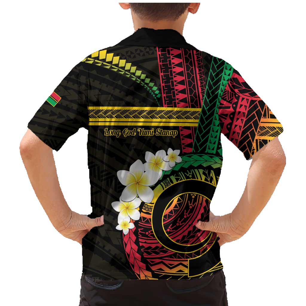 Vanuatu Independence Day Family Matching Mermaid Dress and Hawaiian Shirt Yumi 45th Hapi Indipendens Dei LT01 - Polynesian Pride