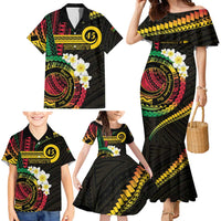 Vanuatu Independence Day Family Matching Mermaid Dress and Hawaiian Shirt Yumi 45th Hapi Indipendens Dei LT01 - Polynesian Pride