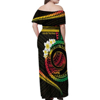Vanuatu Independence Day Family Matching Off Shoulder Maxi Dress and Hawaiian Shirt Yumi 45th Hapi Indipendens Dei LT01 - Polynesian Pride