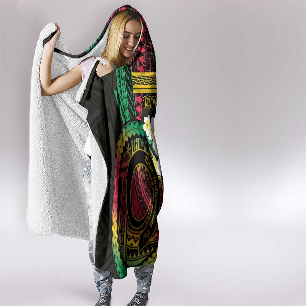 Vanuatu Independence Day Hooded Blanket Yumi 45th Hapi Indipendens Dei LT01