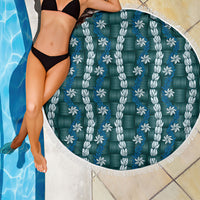 Pikake Maile Tiare Lei Beach Blanket Polu Lauhala Pattern