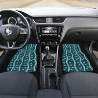 Pikake Maile Tiare Lei Car Mats Polu Lauhala Pattern