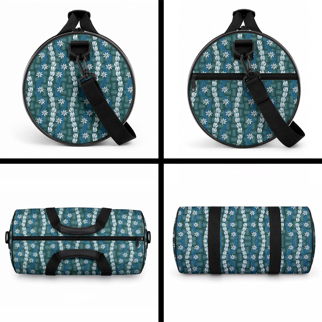 Pikake Maile Tiare Lei Duffle Bag Polu Lauhala Pattern LT01 - Polynesian Pride