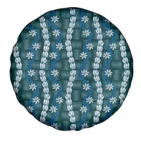 Pikake Maile Tiare Lei Spare Tire Cover Polu Lauhala Pattern