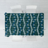 Pikake Maile Tiare Lei Tablecloth Polu Lauhala Pattern