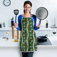 Pikake Maile Tiare Lei Apron Omaomao Lauhala Pattern