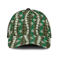 Pikake Maile Tiare Lei Classic Cap Omaomao Lauhala Pattern