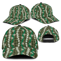 Pikake Maile Tiare Lei Classic Cap Omaomao Lauhala Pattern