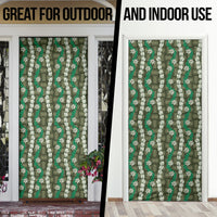 Pikake Maile Tiare Lei Door Cover Omaomao Lauhala Pattern