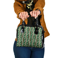 Pikake Maile Tiare Lei Shoulder Handbag Omaomao Lauhala Pattern