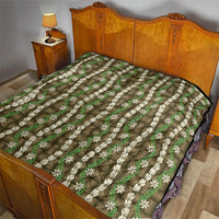 Pikake Maile Tiare Lei Quilt Natural Lauhala Pattern