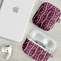 Pikake Maile Tiare Lei AirPods Case Akala Lauhala Pattern