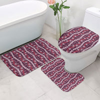 Pikake Maile Tiare Lei Bathroom Set Akala Lauhala Pattern