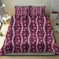 Pikake Maile Tiare Lei Bedding Set Akala Lauhala Pattern