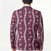 Pikake Maile Tiare Lei Blazer Akala Lauhala Pattern