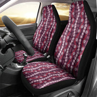 Pikake Maile Tiare Lei Car Seat Cover Akala Lauhala Pattern