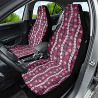 Pikake Maile Tiare Lei Car Seat Cover Akala Lauhala Pattern