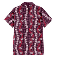 Pikake Maile Tiare Lei Family Matching Long Sleeve Bodycon Dress and Hawaiian Shirt Akala Lauhala Pattern LT01 - Polynesian Pride