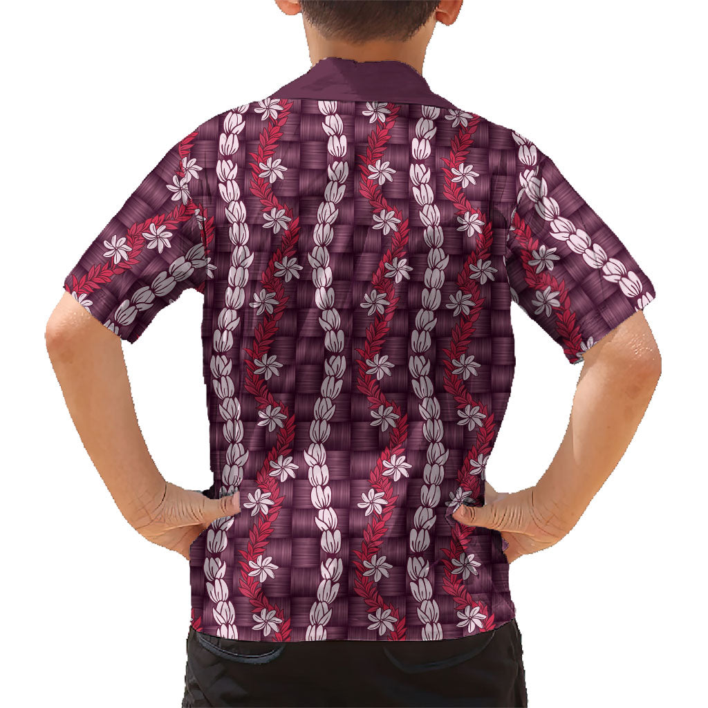 Pikake Maile Tiare Lei Hawaiian Shirt Akala Lauhala Pattern
