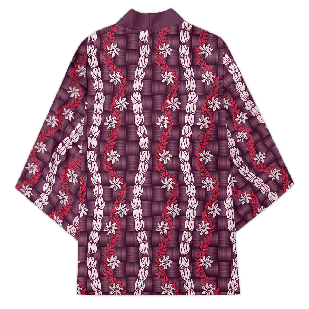 Pikake Maile Tiare Lei Kimono Akala Lauhala Pattern