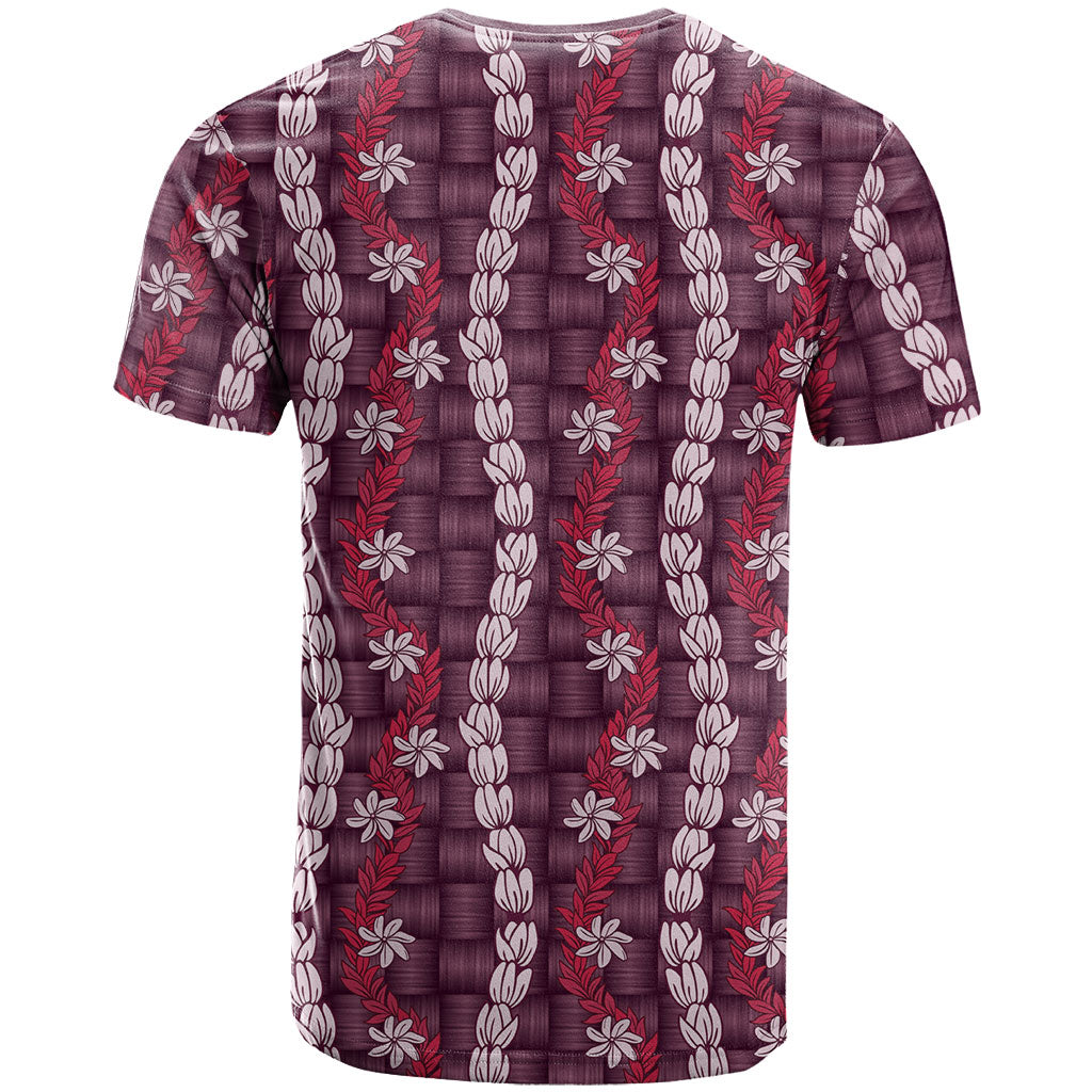 Pikake Maile Tiare Lei T Shirt Akala Lauhala Pattern