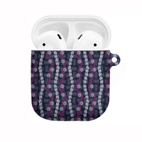 Pikake Maile Tiare Lei AirPods Case Poni Lauhala Pattern