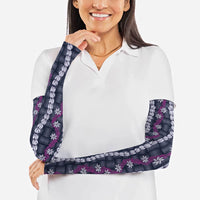 Pikake Maile Tiare Lei Arm Sleeves Poni Lauhala Pattern