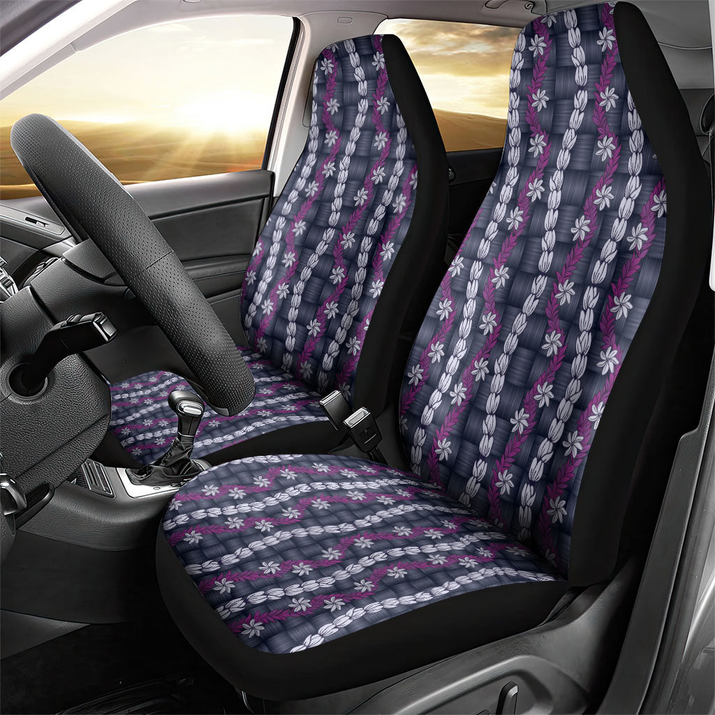 Pikake Maile Tiare Lei Car Seat Cover Poni Lauhala Pattern