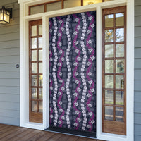 Pikake Maile Tiare Lei Door Cover Poni Lauhala Pattern