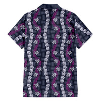 Pikake Maile Tiare Lei Family Matching Long Sleeve Bodycon Dress and Hawaiian Shirt Poni Lauhala Pattern LT01 - Polynesian Pride