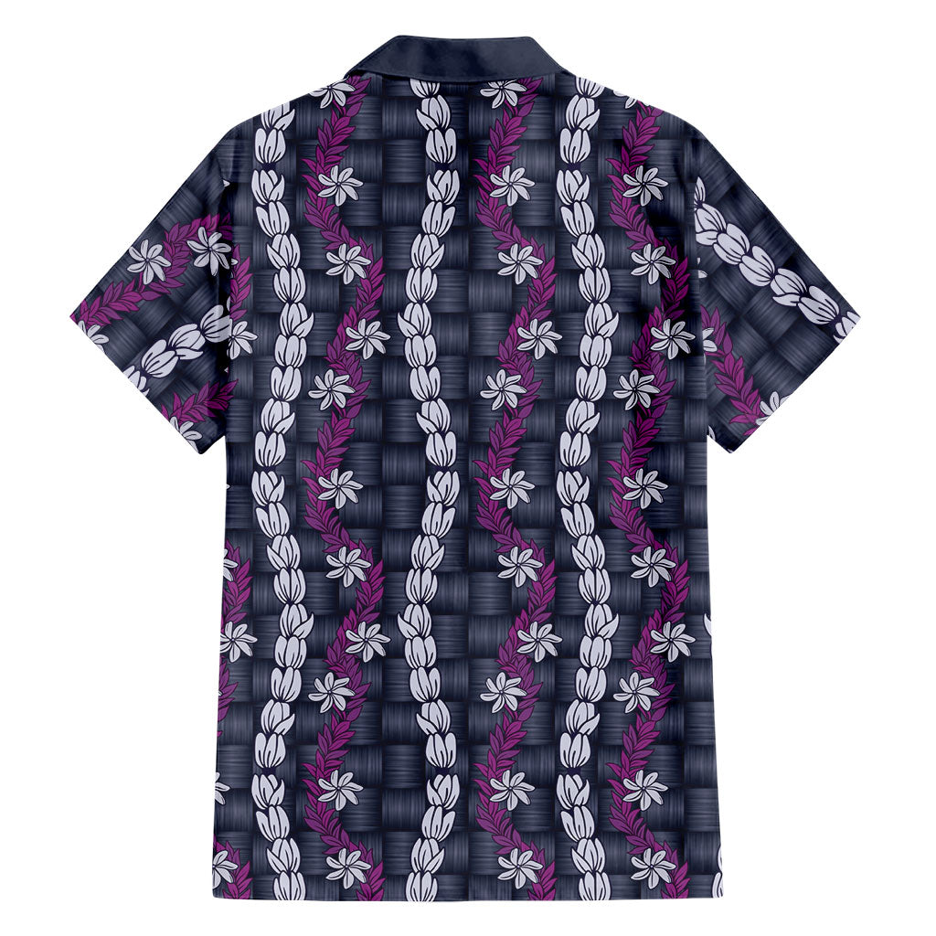 Pikake Maile Tiare Lei Family Matching Mermaid Dress and Hawaiian Shirt Poni Lauhala Pattern LT01 - Polynesian Pride