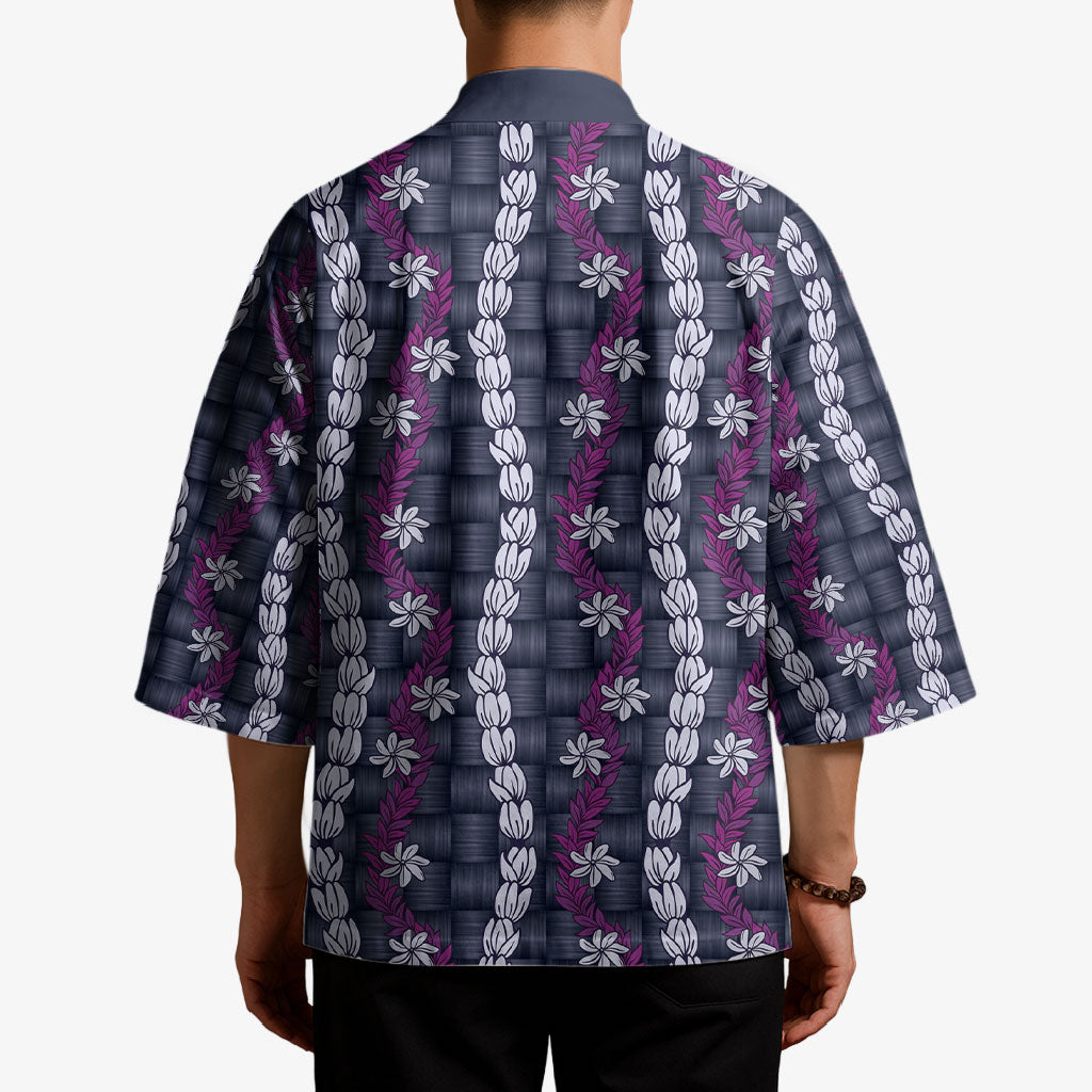 Pikake Maile Tiare Lei Kimono Poni Lauhala Pattern