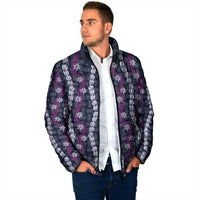 Pikake Maile Tiare Lei Padded Jacket Poni Lauhala Pattern