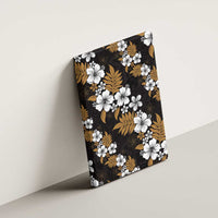 Hawaiian Hibiscus Tribal Floral Brown Canvas Wall Art Polynesian Tapa Pattern - Polynesian Pride