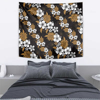 Hawaiian Hibiscus Tribal Floral Brown Tapestry Polynesian Tapa Pattern LT01 - Polynesian Pride