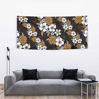 Hawaiian Hibiscus Tribal Floral Brown Tapestry Polynesian Tapa Pattern LT01 - Polynesian Pride