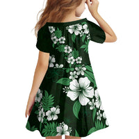 Hawaiian Hibiscus Tribal Floral Green Family Matching Tank Maxi Dress and Hawaiian Shirt Polynesian Tapa Pattern LT01 - Polynesian Pride