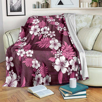 Hawaiian Hibiscus Tribal Floral Pink Blanket Polynesian Tapa Pattern LT01 Pink - Polynesian Pride
