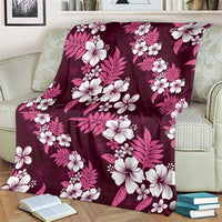 Hawaiian Hibiscus Tribal Floral Pink Blanket Polynesian Tapa Pattern LT01 - Polynesian Pride