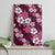 Hawaiian Hibiscus Tribal Floral Pink Canvas Wall Art Polynesian Tapa Pattern - Polynesian Pride