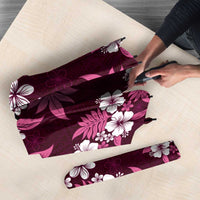 Hawaiian Hibiscus Tribal Floral Pink Umbrella Polynesian Tapa Pattern - Polynesian Pride