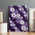 Hawaiian Hibiscus Tribal Floral Purple Canvas Wall Art Polynesian Tapa Pattern - Polynesian Pride