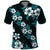 Hawaiian Hibiscus Tribal Floral Teal Polo Shirt Polynesian Tapa Pattern - Polynesian Pride