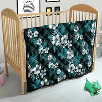 Hawaiian Hibiscus Tribal Floral Teal Quilt Polynesian Tapa Pattern LT01 - Polynesian Pride