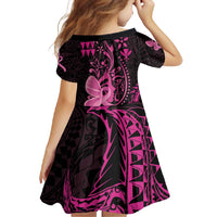 Hawaii Breast Cancer Family Matching Off Shoulder Maxi Dress and Hawaiian Shirt Girl Floral Kakau Pattern LT01 - Polynesian Pride