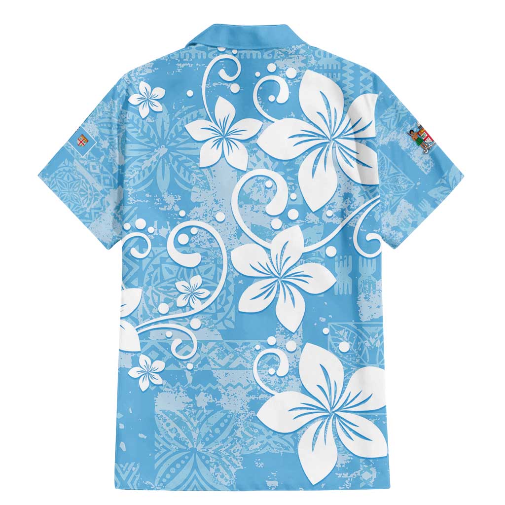 Fiji Tapa Pattern Family Matching Mermaid Dress and Hawaiian Shirt Plumeria Floral LT01 - Polynesian Pride
