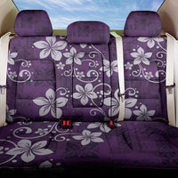 Plumeria Floral Tapa Pattern Amethyst Purple Back Car Seat Cover LT01 One Size Purple - Polynesian Pride