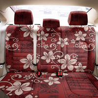 Plumeria Floral Tapa Pattern Oxblood Red Back Car Seat Cover LT01 - Polynesian Pride