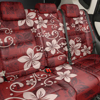 Plumeria Floral Tapa Pattern Oxblood Red Back Car Seat Cover LT01 - Polynesian Pride